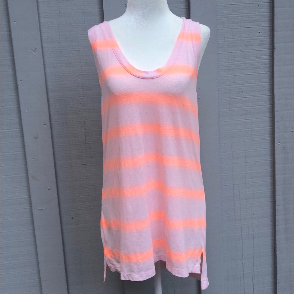 GAP NWT Neon Peach Racerback Tunic Tank Top